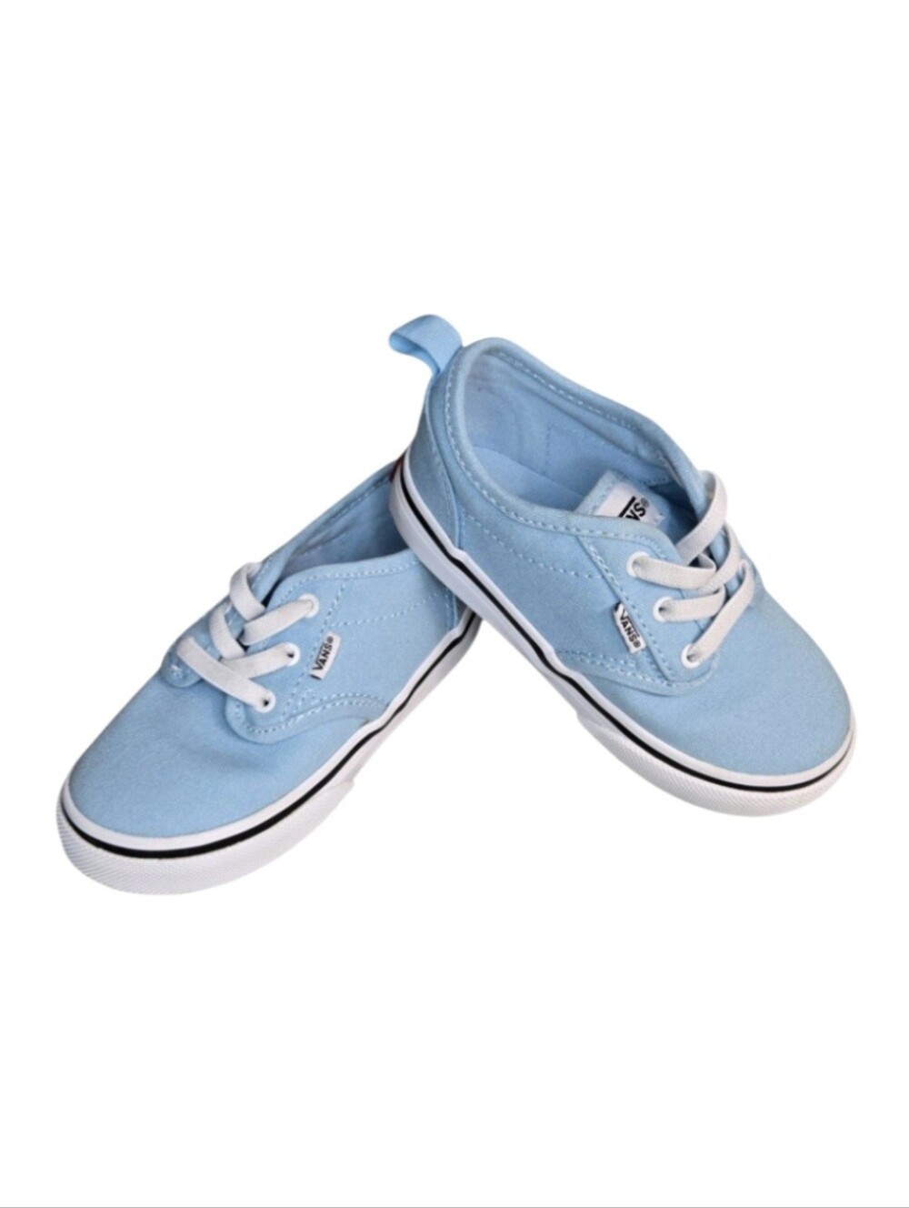 Vans Kids Atwood Slip-on Shoe in Canvas Crystal Blue, Size: 8 Toddler!